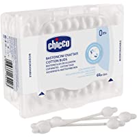 Chicco 00010440000000 - Bastoncillos de algodón con sistema de protección timpánico- suaves y flexibles- ideal bebés…